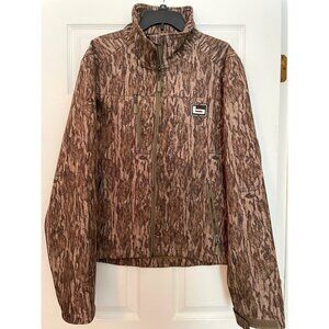 Banded Mens L Mossy Oak Bottomland Camo Coat Hunting Soft shell Water resistant